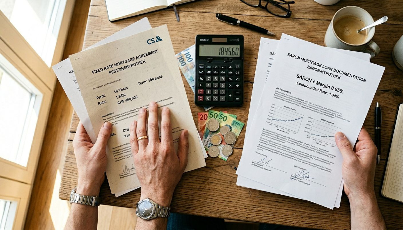 Comment choisir entre un taux fixe et SARON pour votre hypothèque ?